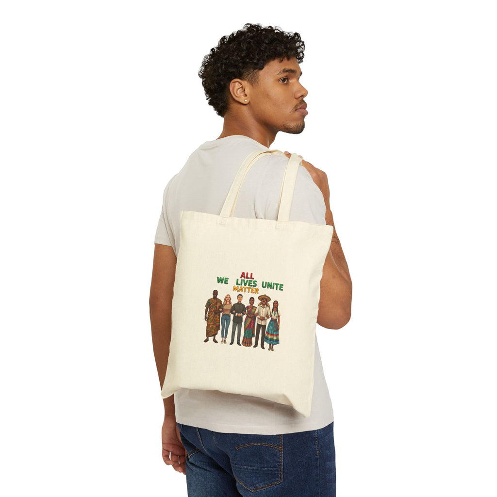 We All Lives Unite Matter Tote | Juneteenth Pan-African 1865 Freedom Design