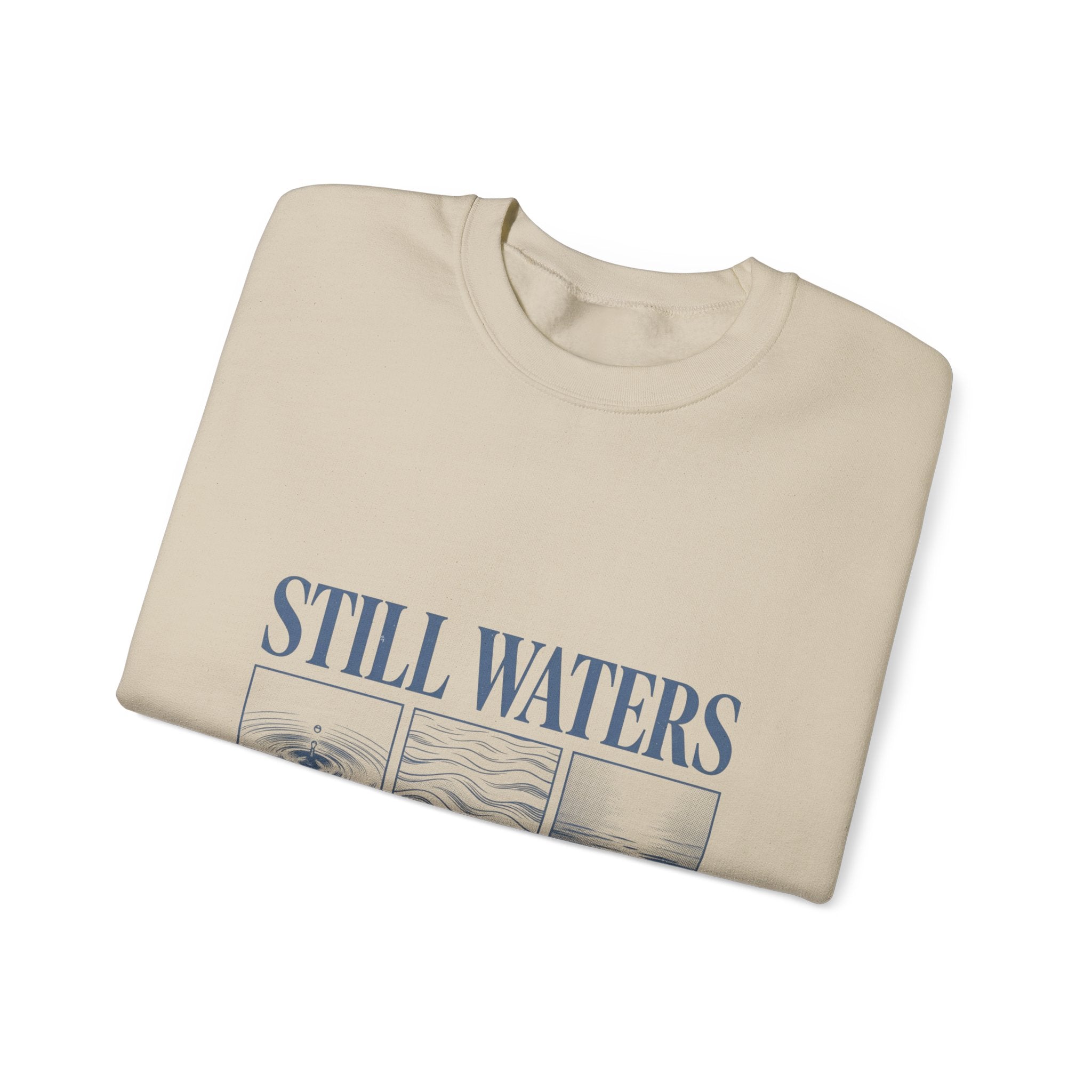Still Waters Sweatshirt | Christian streetwear, vintage-wash faith tee