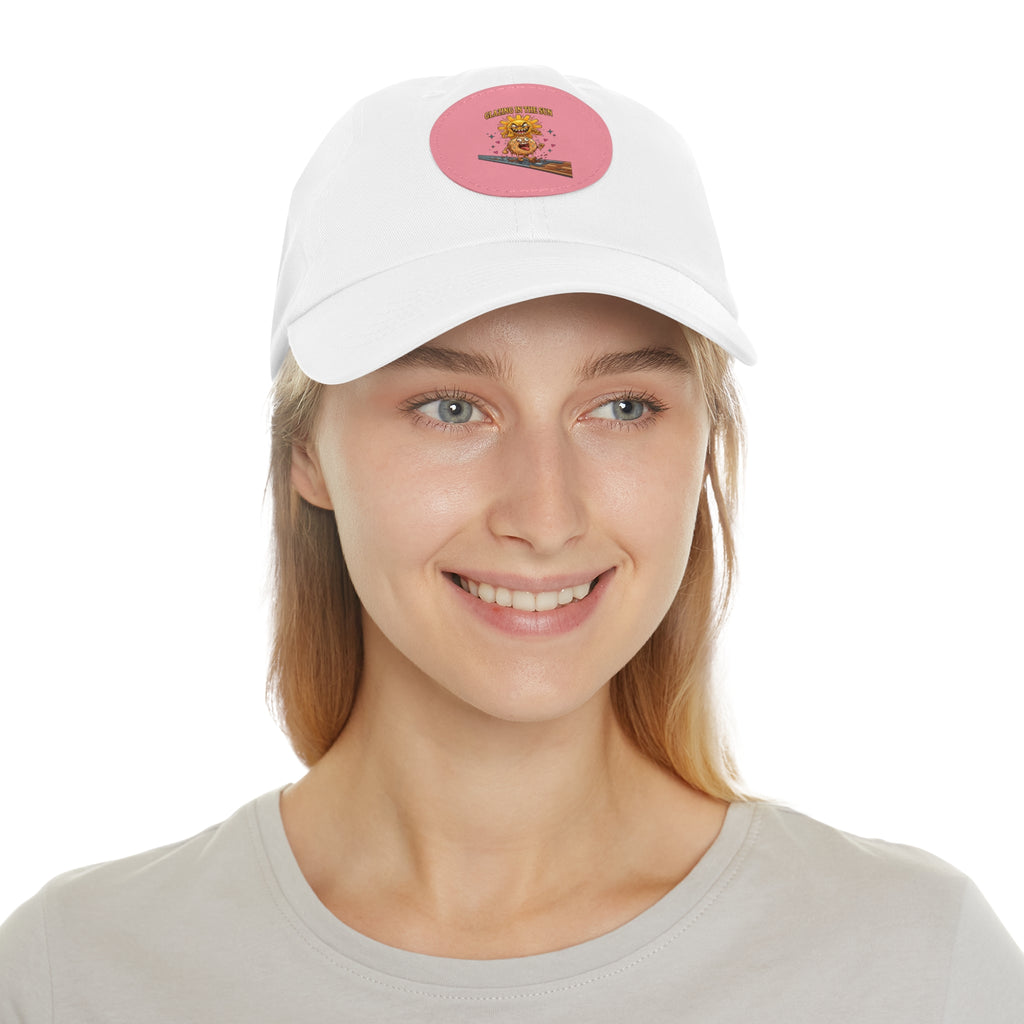 Dad Hat — 'Glazing in the Sun' Leather Patch Baseball Cap