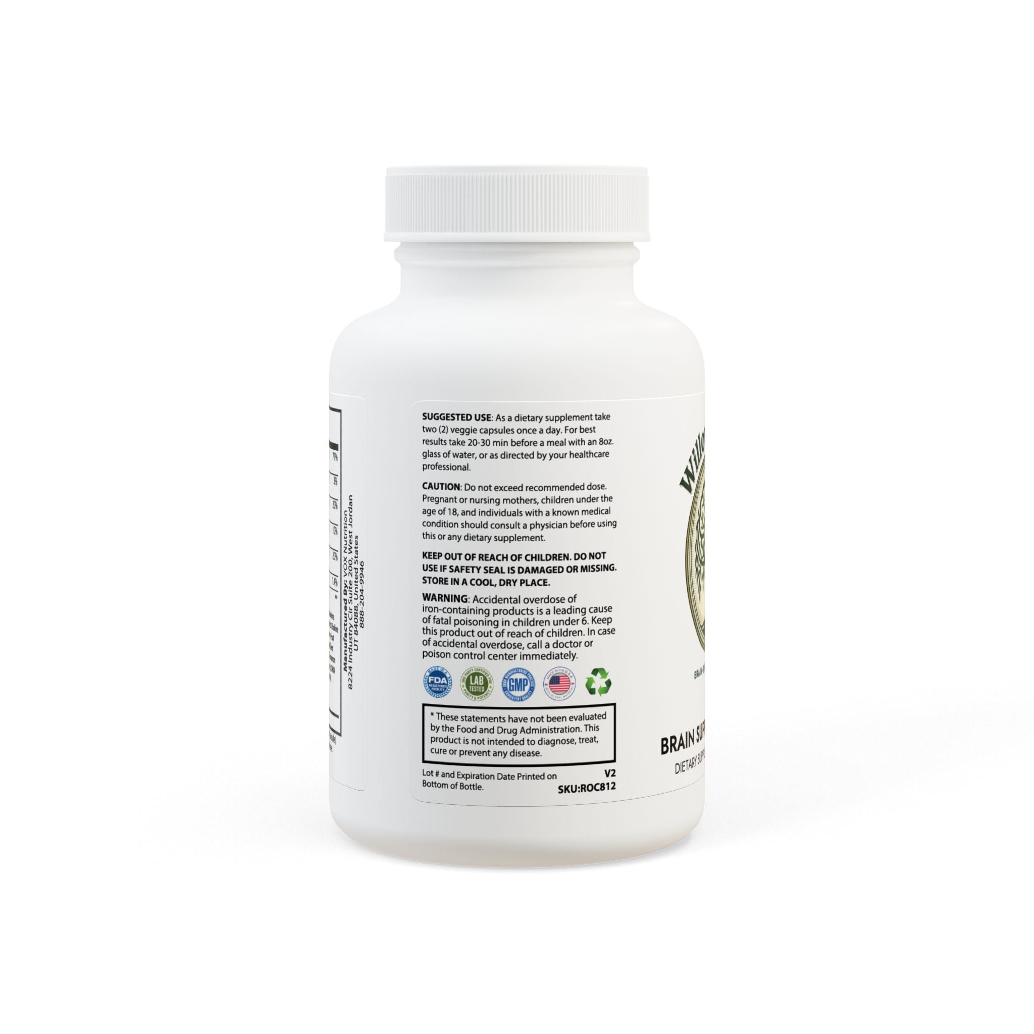 Willows' Brain Boosting Support Complex Supplement (60 Capsules)
