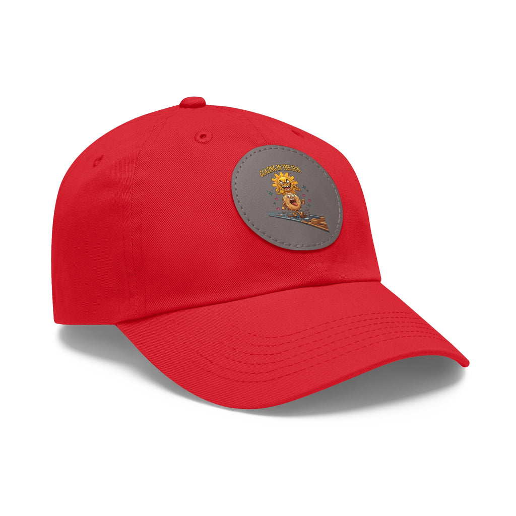 Dad Hat — 'Glazing in the Sun' Leather Patch Baseball Cap