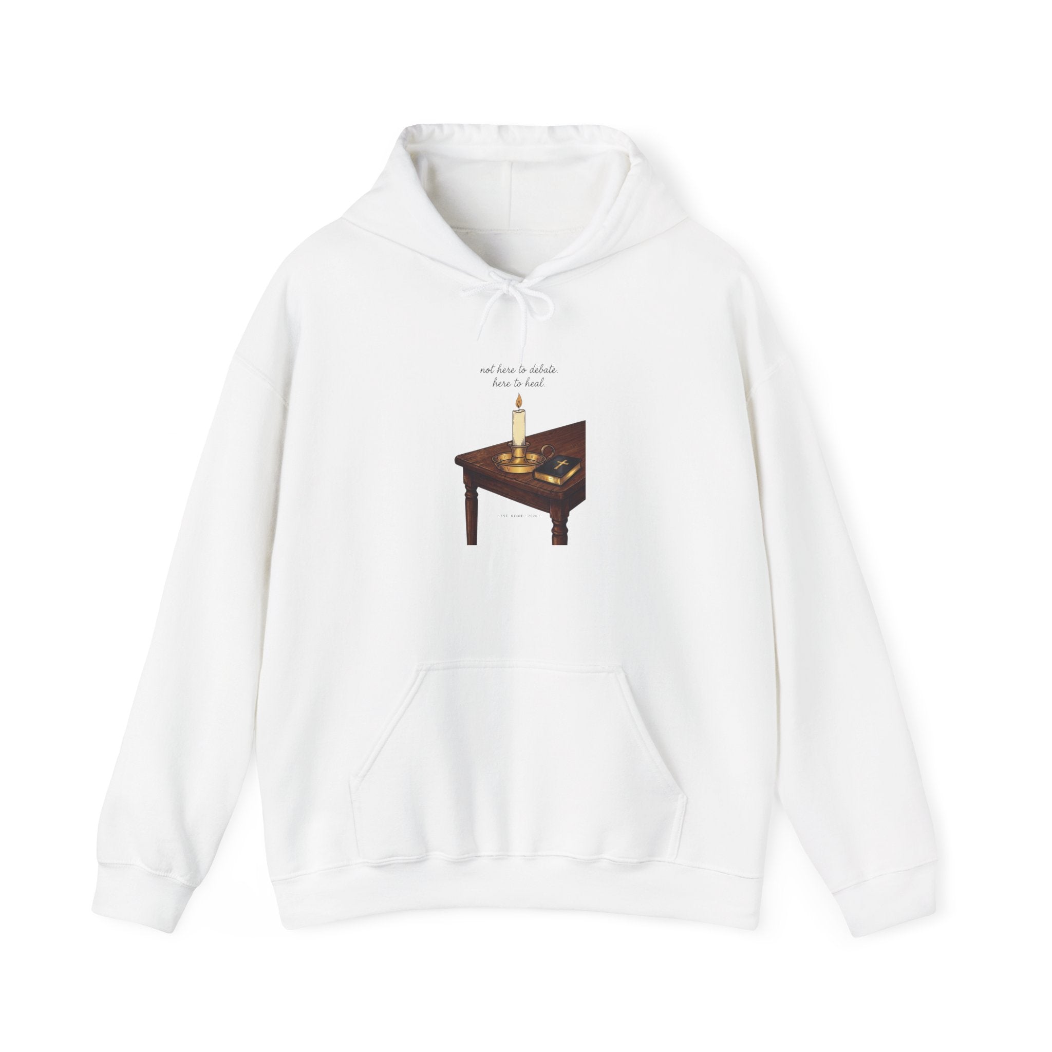 Quiet Conviction Hoodie | Team Leo Pope‑Style Iconography, Minimal Religious Symbolism