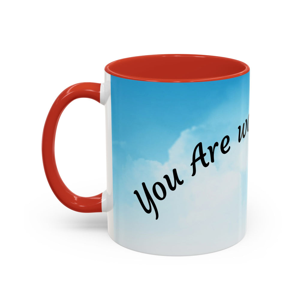 You Are Worthy | Accent Coffee Mug (11, 15oz)