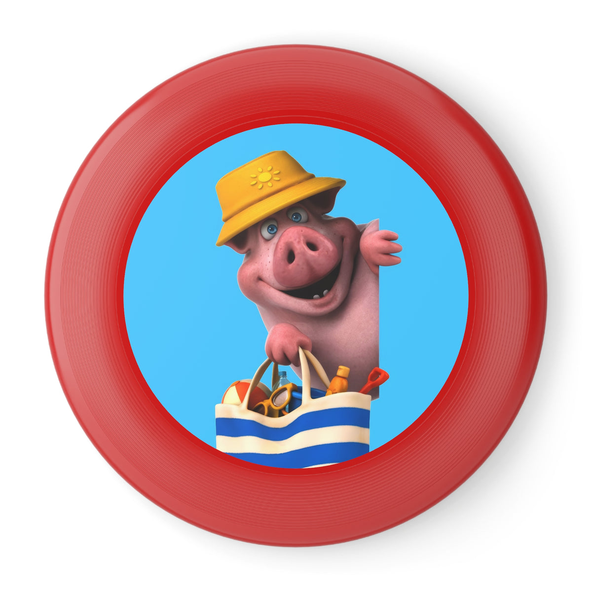 Beach Pig Frisbee — Cute Summer Toss Toy