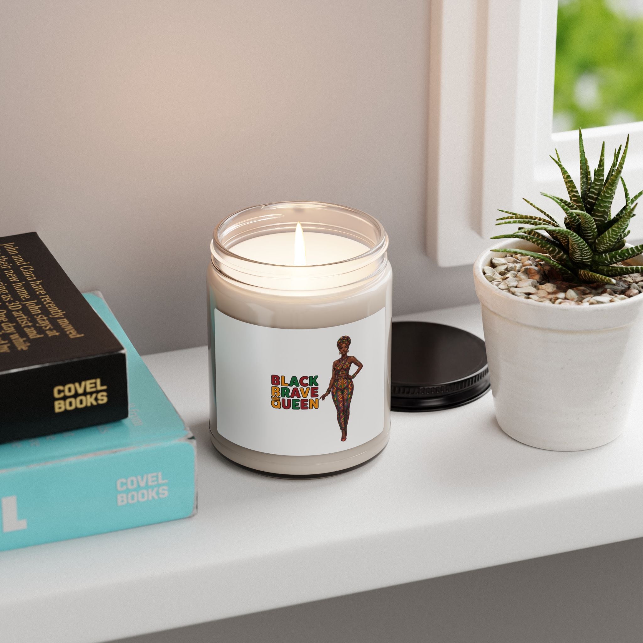 Black Brave Queen Candle, 9oz Soy Jar | Juneteenth Pan-African 1865
