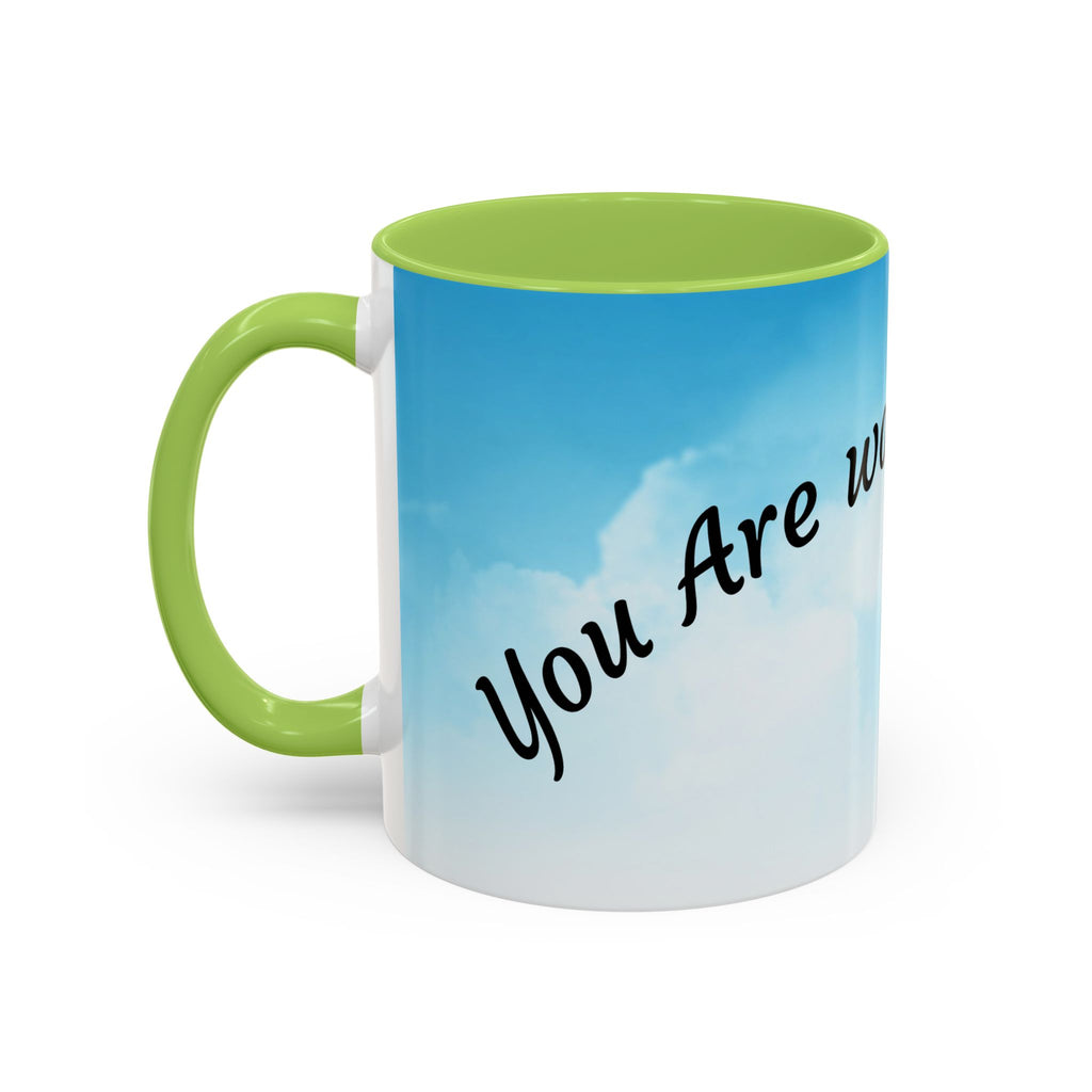 You Are Worthy | Accent Coffee Mug (11, 15oz)