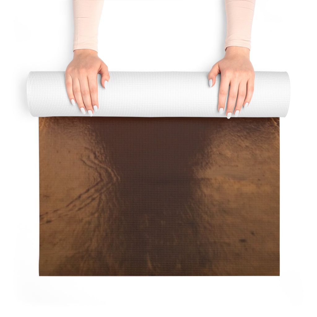 Sunset Beach Yoga Mat — Foam Mat with Meditative Silhouette
