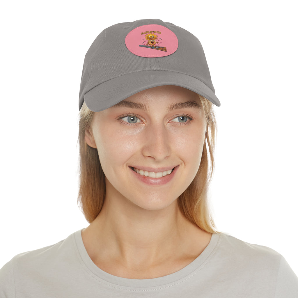 Dad Hat — 'Glazing in the Sun' Leather Patch Baseball Cap