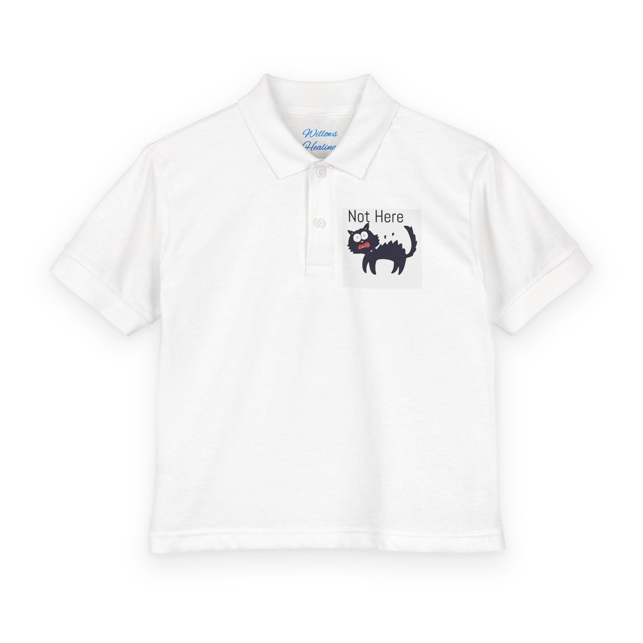 Youth Polo — "Monday.. NOPE" Skunk Graphic School Shirt
