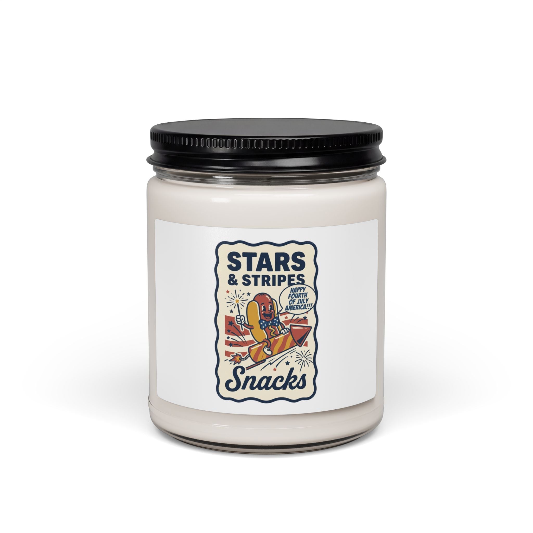 Stars & Stripes Snacks Candle | Hot Dog Humor, 4th of July