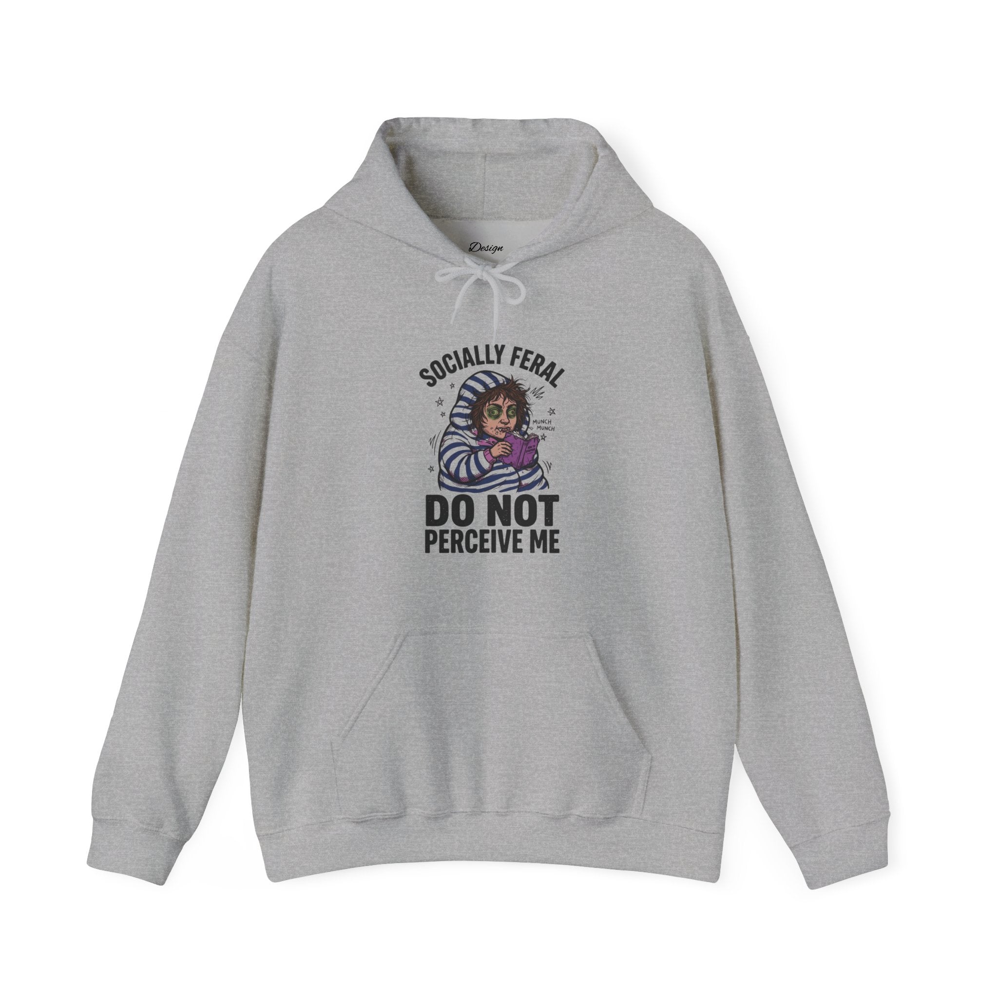 Socially Feral Cat Hoodie | Feral Era, Vintage Mascot Distressed Lettering