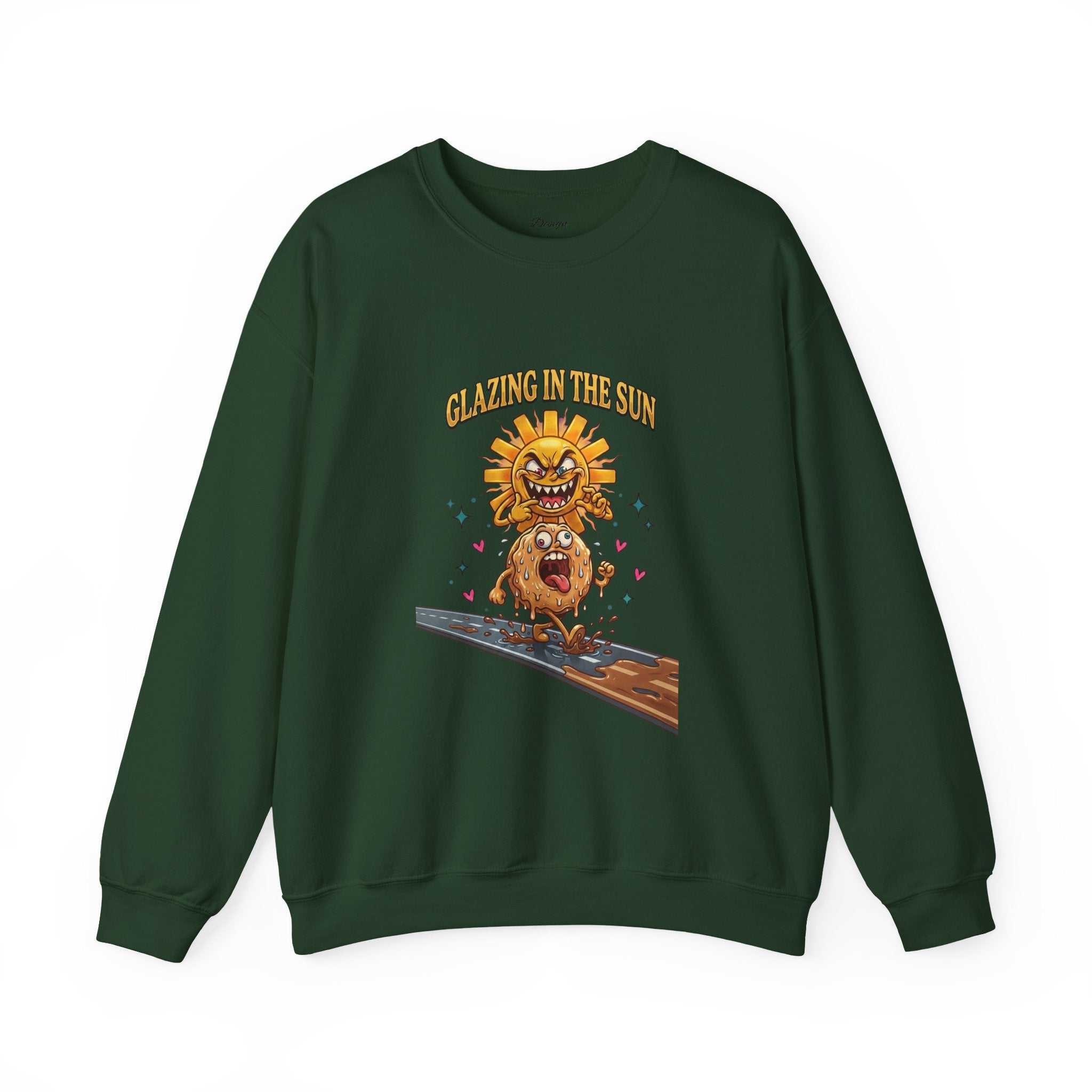 Glazin' in the Sun Sweatshirt | dilly dally, retro cartoon procrastination