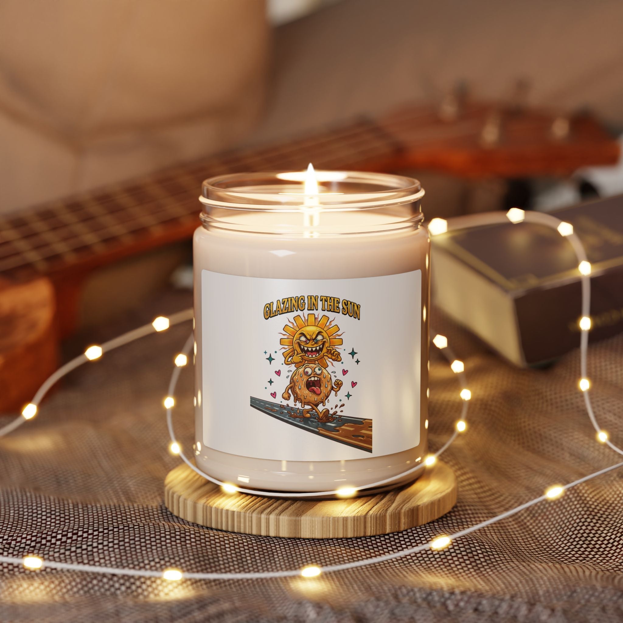 Dilly Dally Sunflower Sticker Candle | Scented Soy Candle