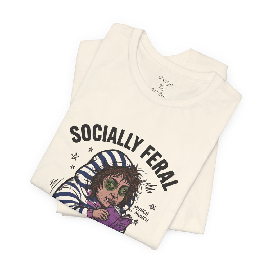 Socially Feral "Do Not Perceive Me" Tee | Feral Era vintage mascot typography