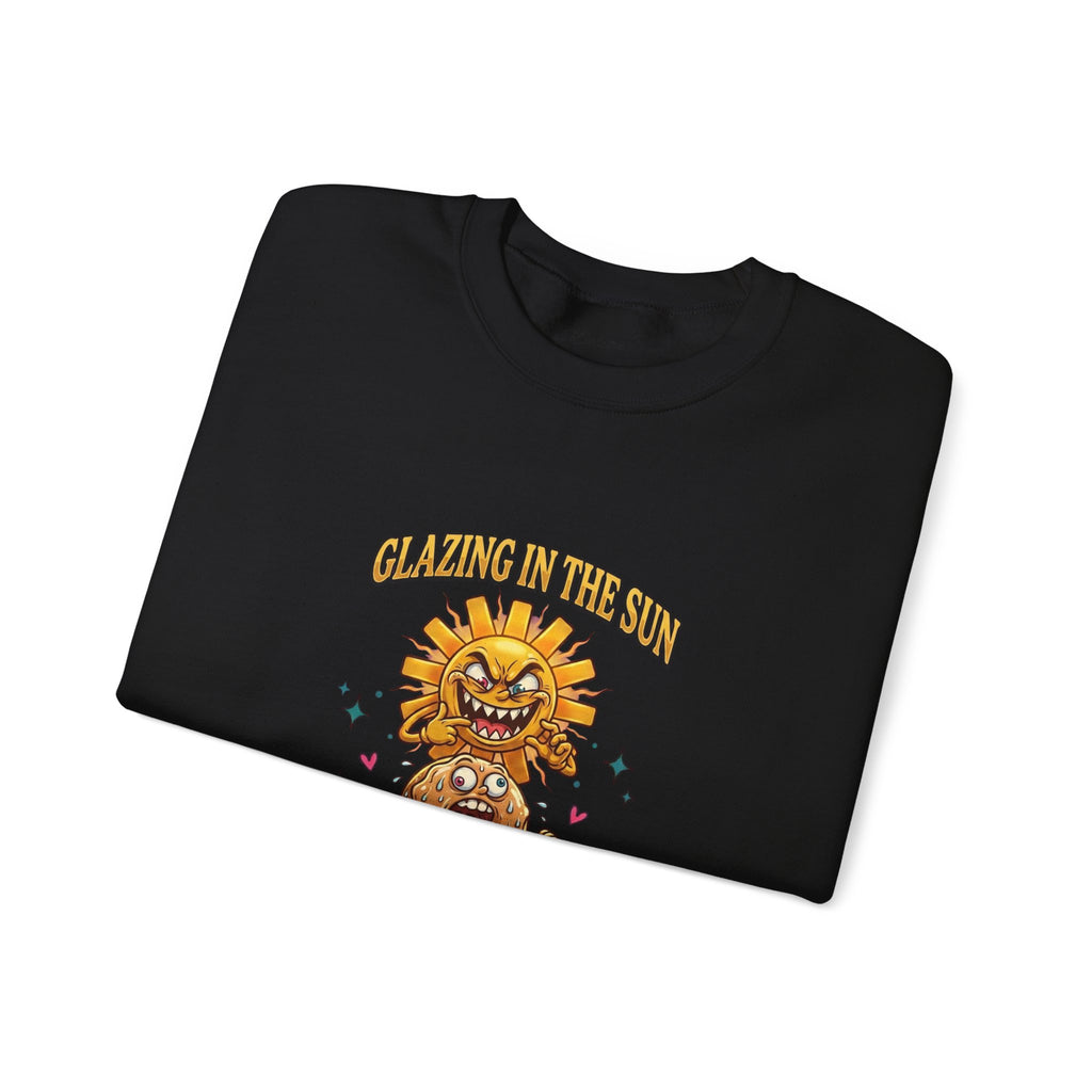Glazin' in the Sun Sweatshirt | dilly dally, retro cartoon procrastination