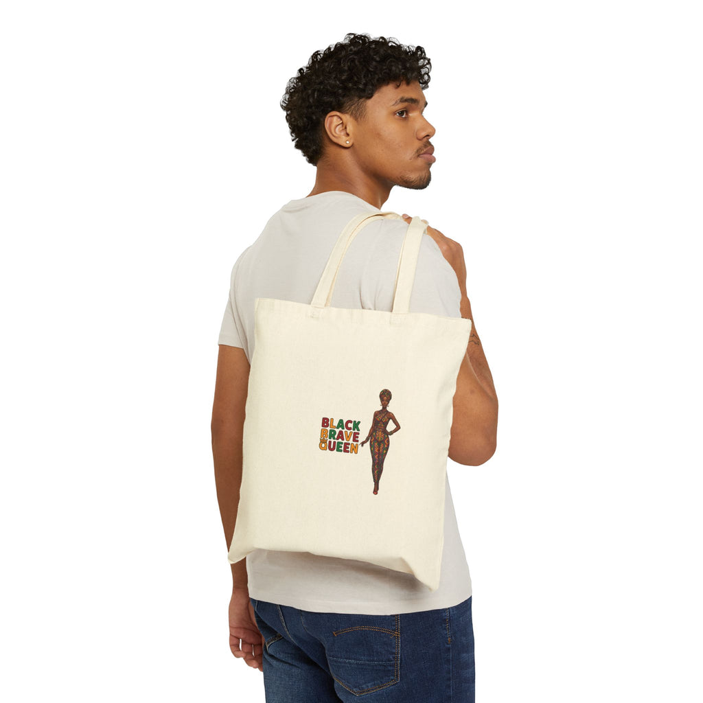 Black Brave Queen Tote | Juneteenth Pan-African Pride, Freedom 1865