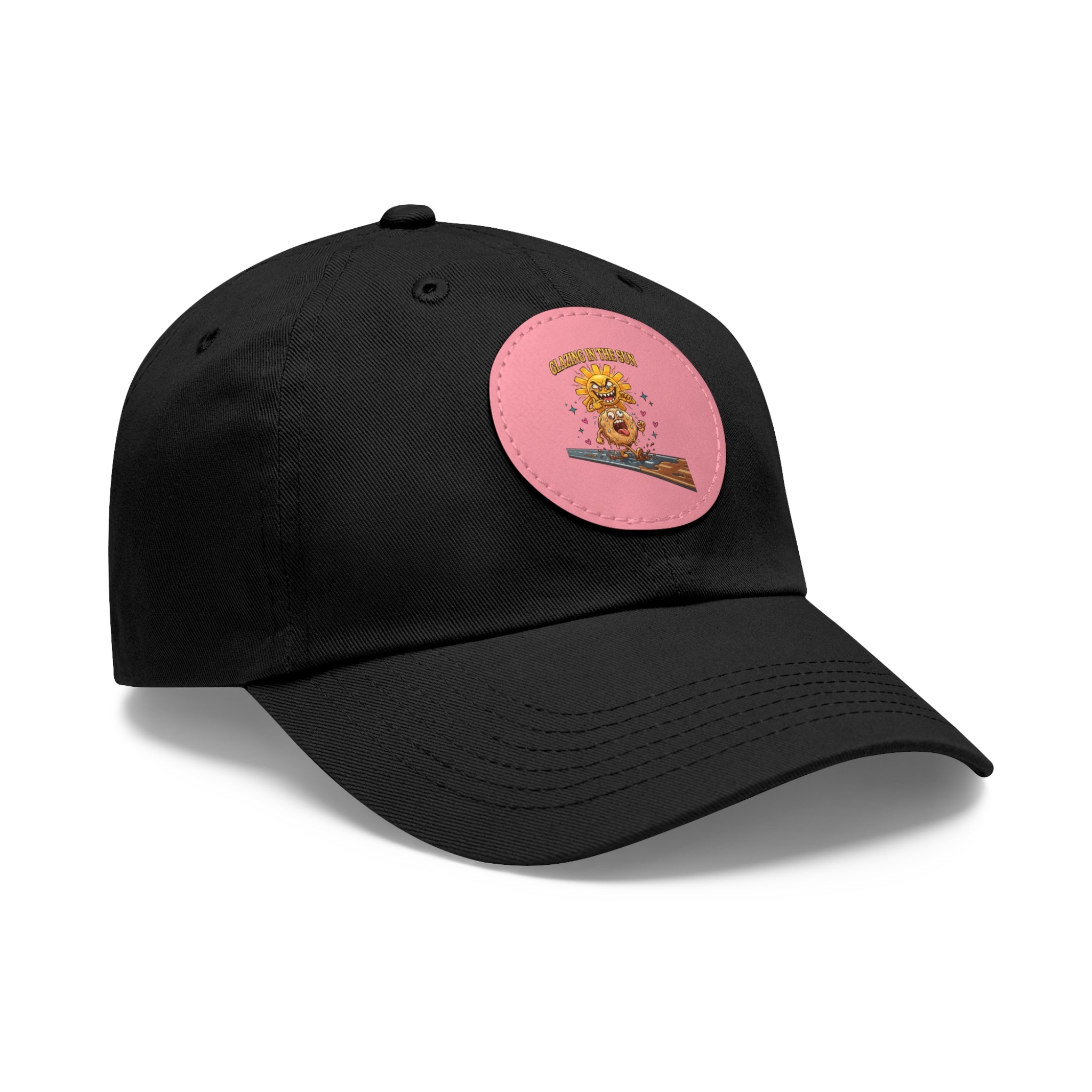 Dad Hat — 'Glazing in the Sun' Leather Patch Baseball Cap